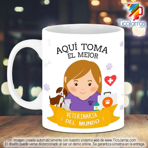 Tazas Personalizadas en Costa Rica Profesión, La Mejor Veterinaria del Mundo