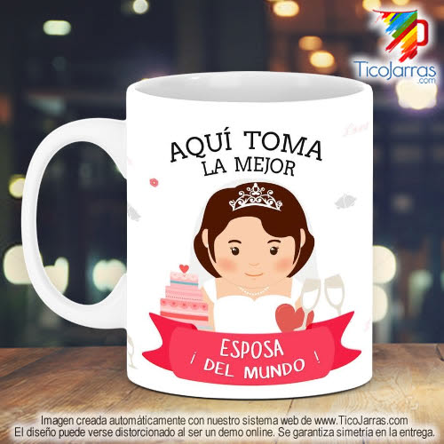 Tazas Personalizadas en Costa Rica La Mejor Esposa del Mundo