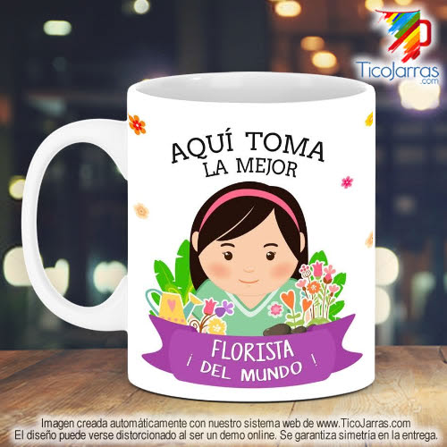 Tazas Personalizadas en Costa Rica Profesión, La Mejor Florista