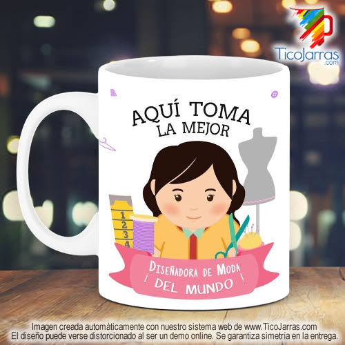 Tazas Personalizadas en Costa Rica Profesión, La Mejor Modista