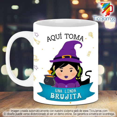 Tazas Personalizadas en Costa Rica La mejor Brujita, Halloween