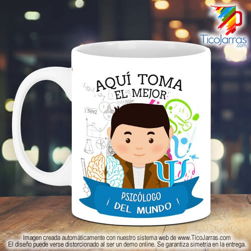 Tazas Personalizadas en Costa Rica Profesión, El Mejor Psicólogo