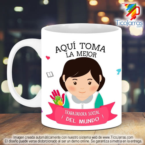 Tazas Personalizadas en Costa Rica Profesión, La Mejor Trabajadora Social del Mundo