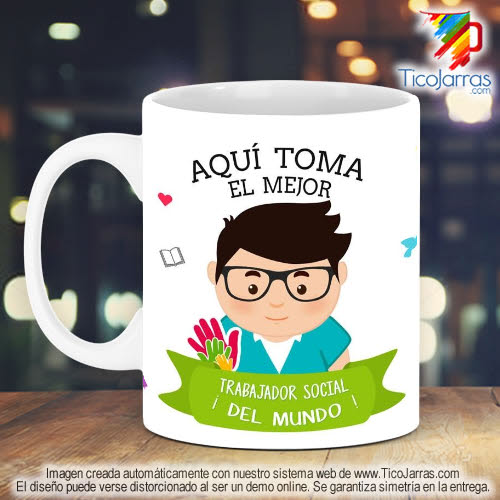 Tazas Personalizadas en Costa Rica Profesión, El Mejor Trabajador Social del Mundo