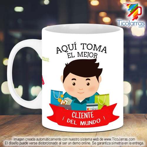 Tazas Personalizadas en Costa Rica El Mejor Cliente del Mundo