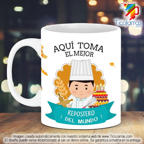 Tazas Personalizadas en Costa Rica Profesión, El Mejor Repostero del Mundo