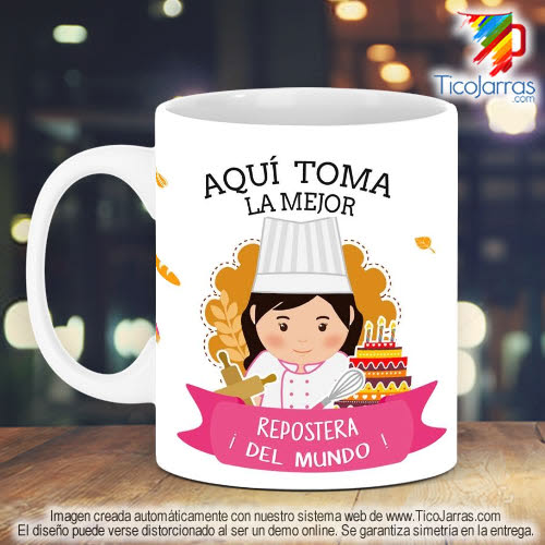 Tazas Personalizadas en Costa Rica Profesión, La Mejor Repostera del Mundo