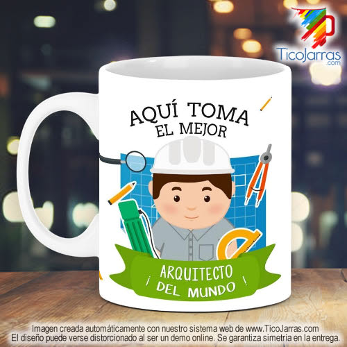 Tazas Personalizadas en Costa Rica Profesión, El Mejor Arquitecto del Mundo