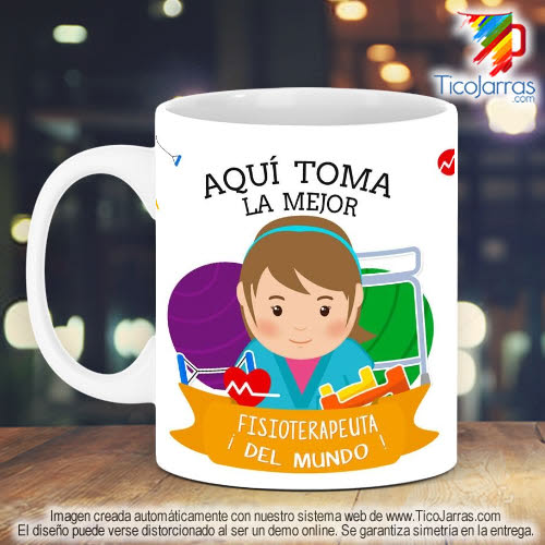 Tazas Personalizadas en Costa Rica Profesión, La Mejor Fisioterapeuta 