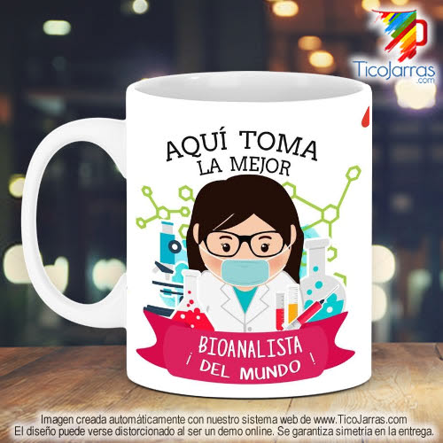 Tazas Personalizadas en Costa Rica Profesión, La Mejor Bioanalista