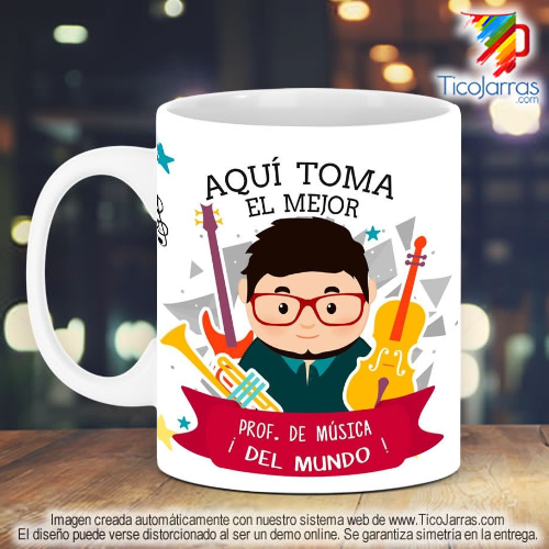 Tazas Personalizadas en Costa Rica Profesión, El Mejor Profesor de Música