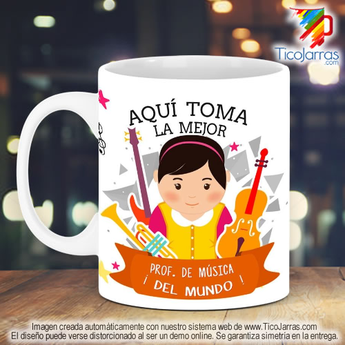 Tazas Personalizadas en Costa Rica Profesión, La Mejor Prof. Música