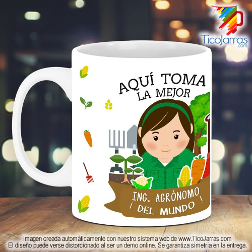 Tazas Personalizadas en Costa Rica Profesión, El Mejor Ing. Agrónomo