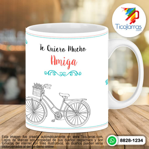 Diseños Personalizadas Te quiero mucho amiga