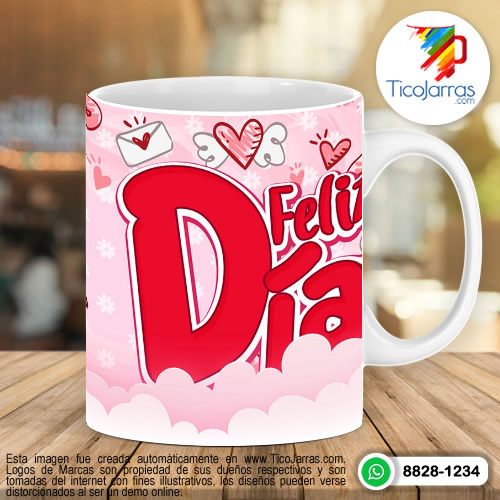 Tazas Personalizadas en Costa Rica Feliz Día