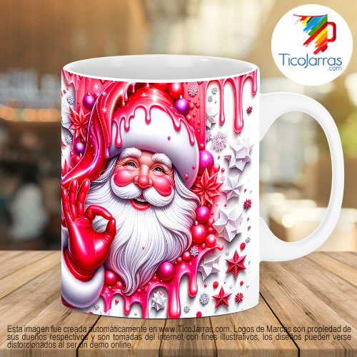 Tazas Personalizadas en Costa Rica Santa Claus