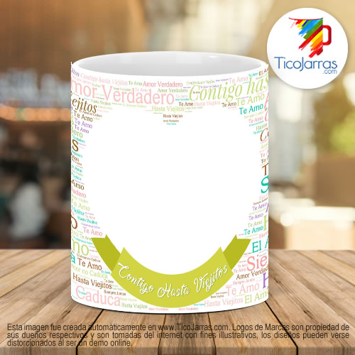 Tazas Personalizadas Contigo hasta viejitos