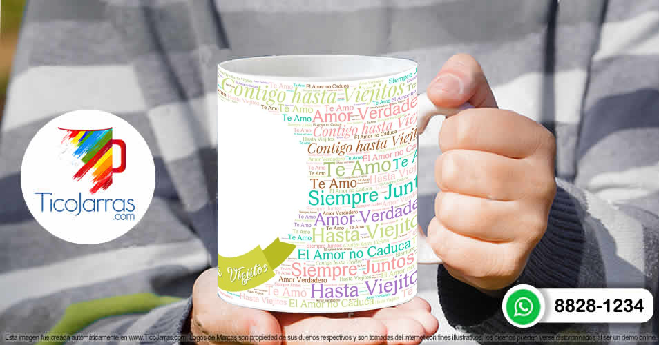 Tazas Personalizadas en Costa Rica Contigo hasta viejitos