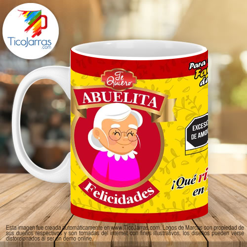 Tazas Personalizadas en Costa Rica Abuelita, la favorita de la Familia