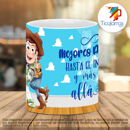 Tazas Personalizadas Mejores amigos hasta el infinito y más allá