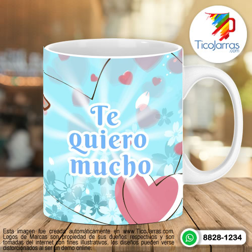 Tazas Personalizadas en Costa Rica Te quiero mucho
