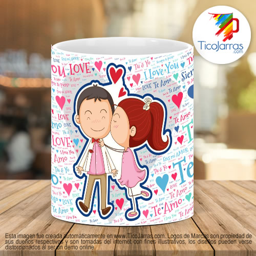 Tazas Personalizadas en Costa Rica I love you