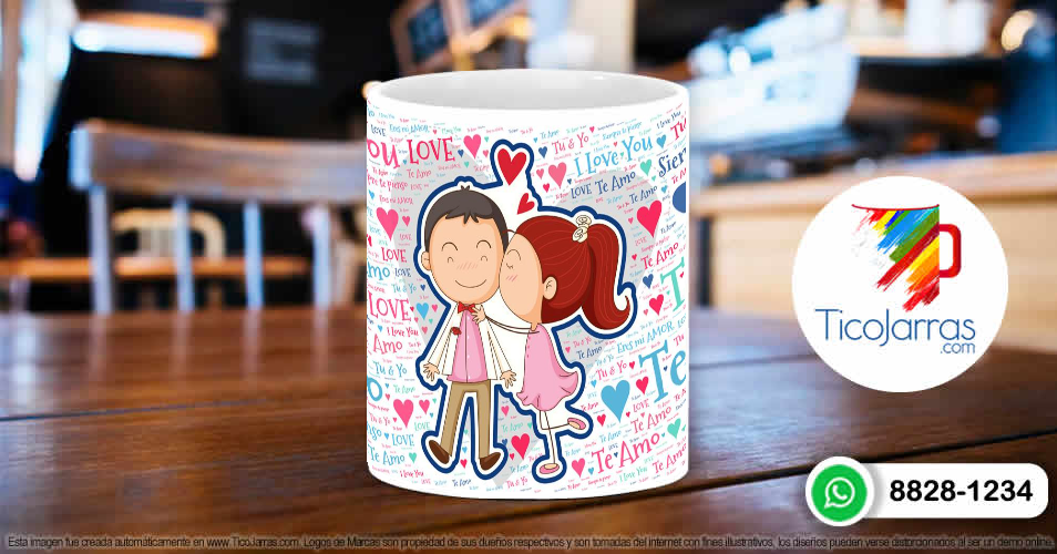 Tazas Personalizadas en Costa Rica I love you