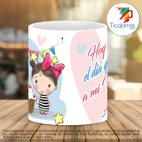 Tazas Personalizadas Hoy celebra el día que llegaste a mi vida feliz aniversario mi vida feliz aniversario