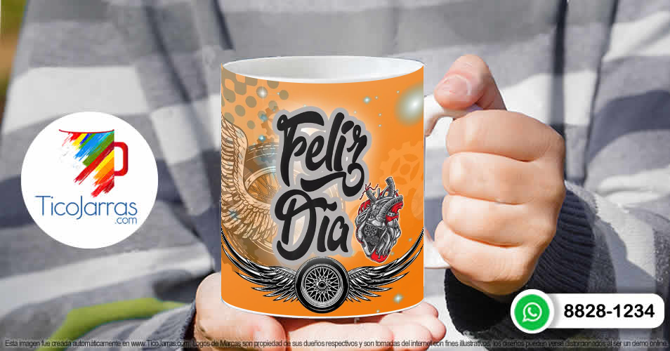Tazas Personalizadas en Costa Rica Feliz Día  Biker
