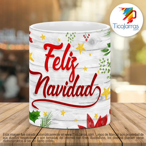 Tazas Personalizadas en Costa Rica Feliz Navidad 