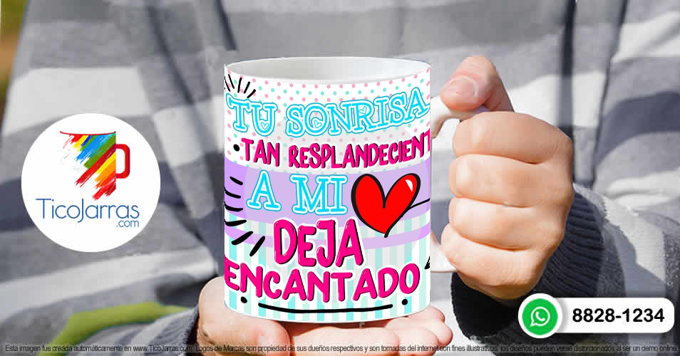 Tazas Personalizadas en Costa Rica Tu Sonrisa tan resplandeciente a mí me deja encantado