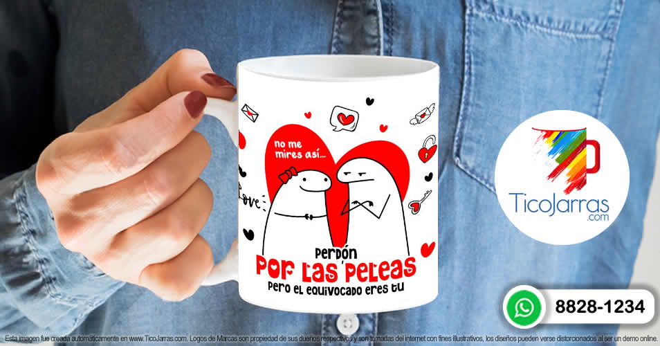 Artículos Personalizados Flork - Perdón por la peleas pero el equivocado eres tú