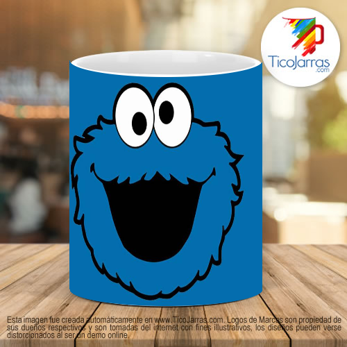 Tazas Personalizadas Cookie Monster