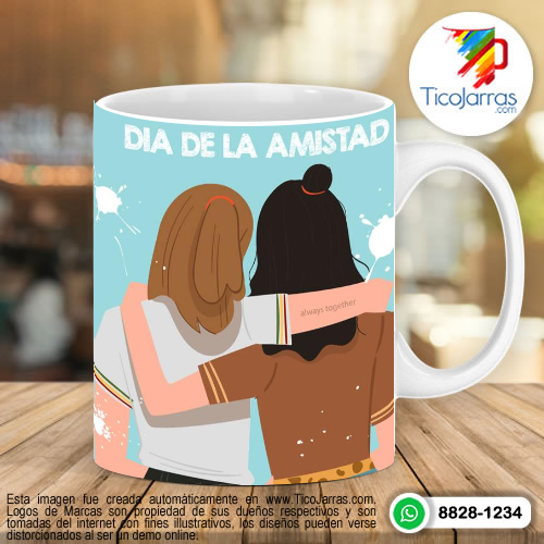 Tazas Personalizadas en Costa Rica Pinky Promesa Día de la amistad