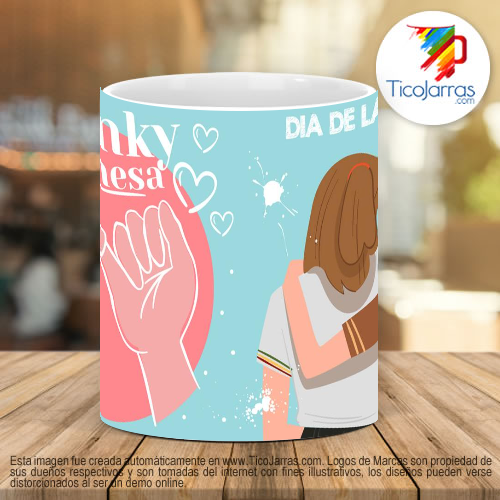 Tazas Personalizadas Pinky Promesa Día de la amistad