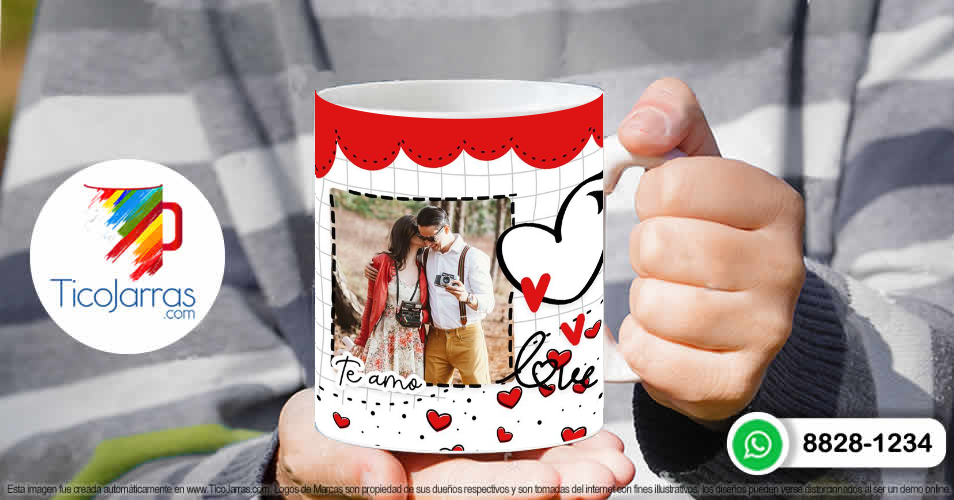 Tazas Personalizadas en Costa Rica Feliz dia del amor y la amistad, te amo