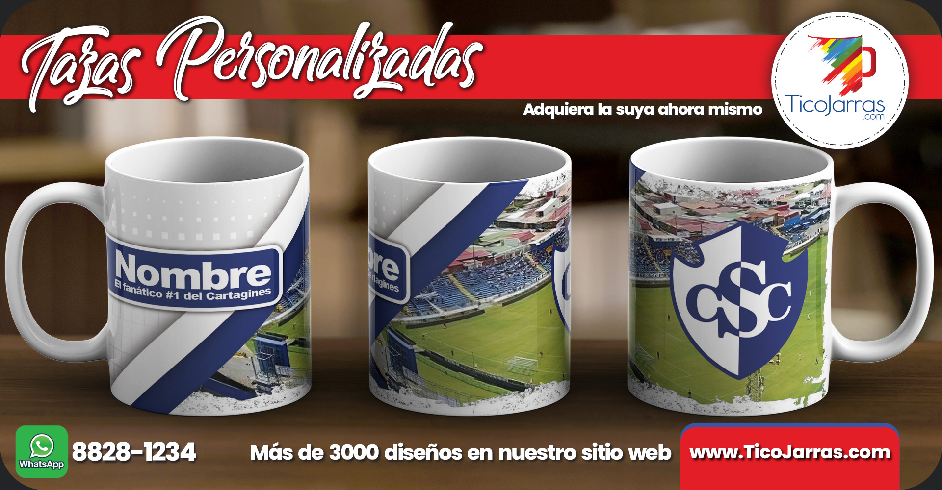 Tazas Personalizadas El fanático número 1 del Cartaginés