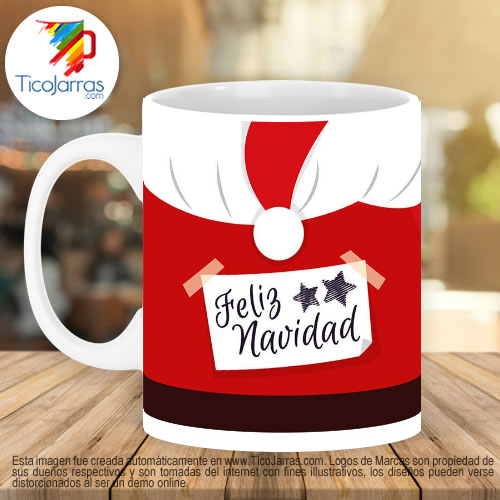 Jarras Personalizadas Feliz Navidad