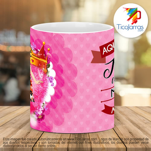 Tazas Personalizadas Aquí toma la mejor mamá del mundo