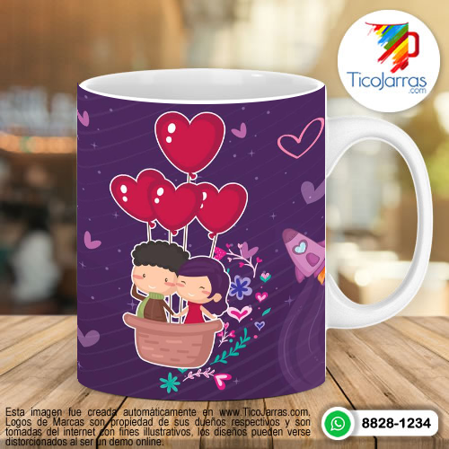 Tazas Personalizadas en Costa Rica Contigo lo bonito se vuelve infinito