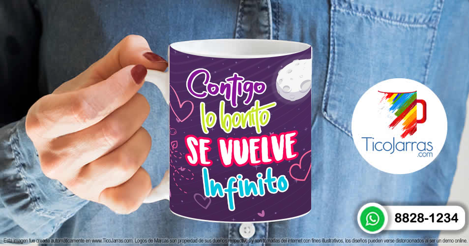 Artículos Personalizados Contigo lo bonito se vuelve infinito