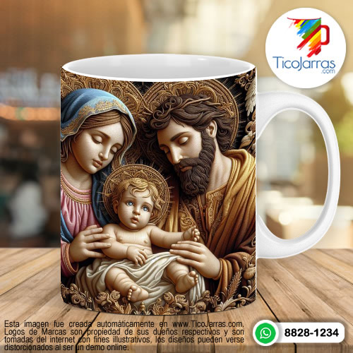 Diseños Personalizadas José, María y el niño Jesús