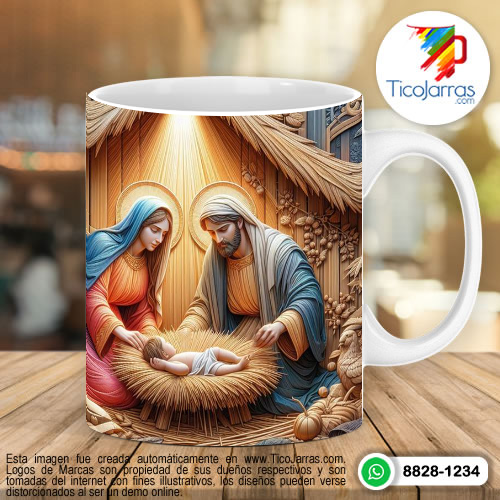 Tazas Personalizadas en Costa Rica Nacimiento, portal de Dios