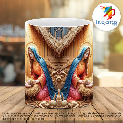 Tazas Personalizadas Nacimiento, portal de Dios