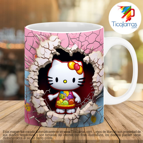 Tazas Personalizadas en Costa Rica Hello Kitty 3D