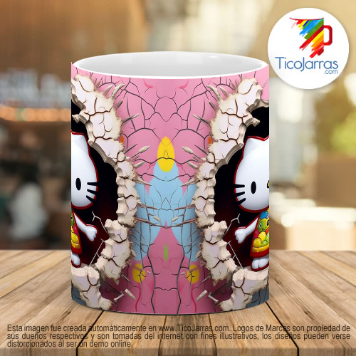 Tazas Personalizadas Hello Kitty 3D
