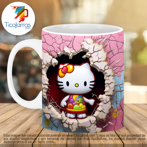 Jarras Personalizadas Hello Kitty 3D