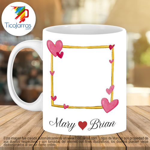 Tazas Personalizadas en Costa Rica Taza con foto y Nombre Love you