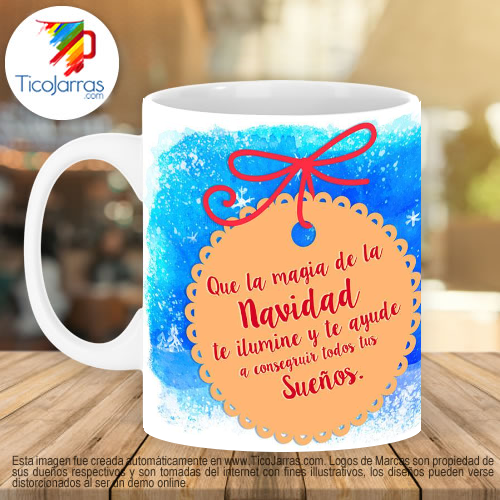 Jarras Personalizadas Que la magia de la navidad te ilumine