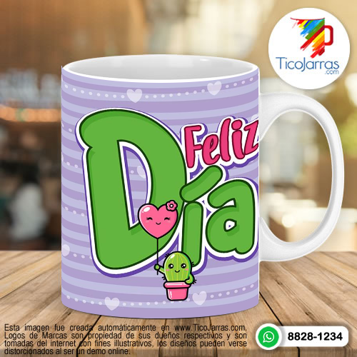 Tazas Personalizadas en Costa Rica Feliz Día 